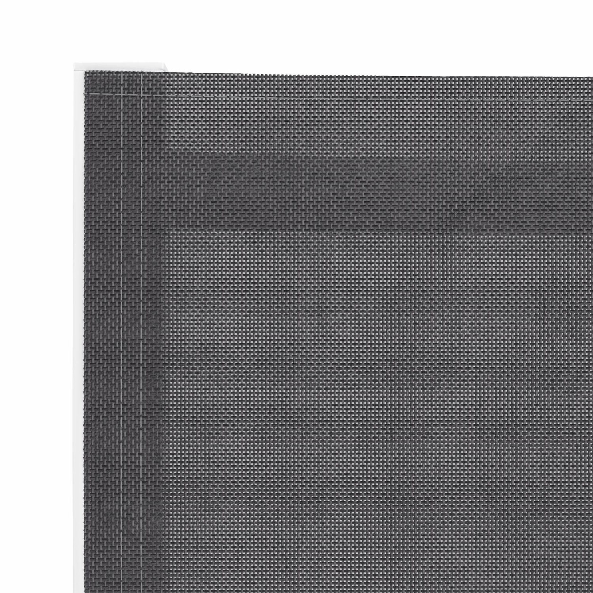 Aspra tuinset met verlengbare tafel in zwart aluminium en grijs